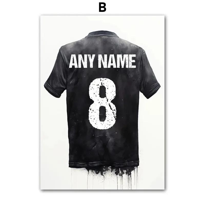 

Футбольная майка для детей, футбольный клуб, плакаты и принты, холст, живопись, настенное искусство, гостиная, украшение дома, эстетика 21cm×30cm NoFrame