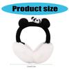 Cartoon Panda Plush Ear Muffs for Adult Kid Adjustable Thermal Ear Warmer Thick Warm Ear Protectors for Winter Coldproof