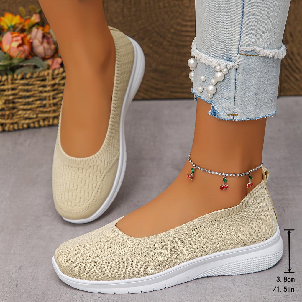 Fashion New Women's Shoes Soft Sole Cloth Large Casual Mesh Sports Casual Vulcanized Shoes Low Heels Trainers Sneakers Fashion