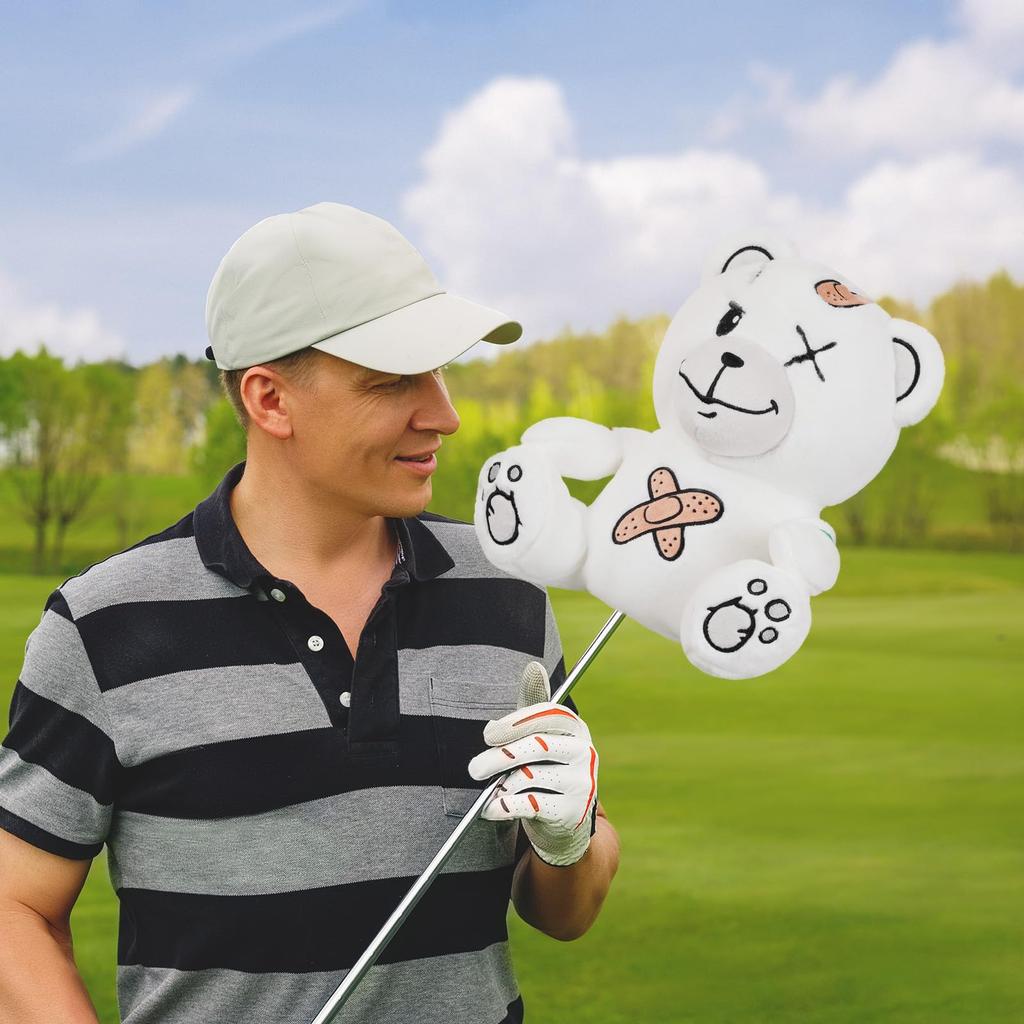 Character Golf Driver 460cc Club Wood Plush Easy To Put On and Take Polar Polar Bear Headcover, Cover, Cover, Cover, Style, Off, Soothing, Animal,