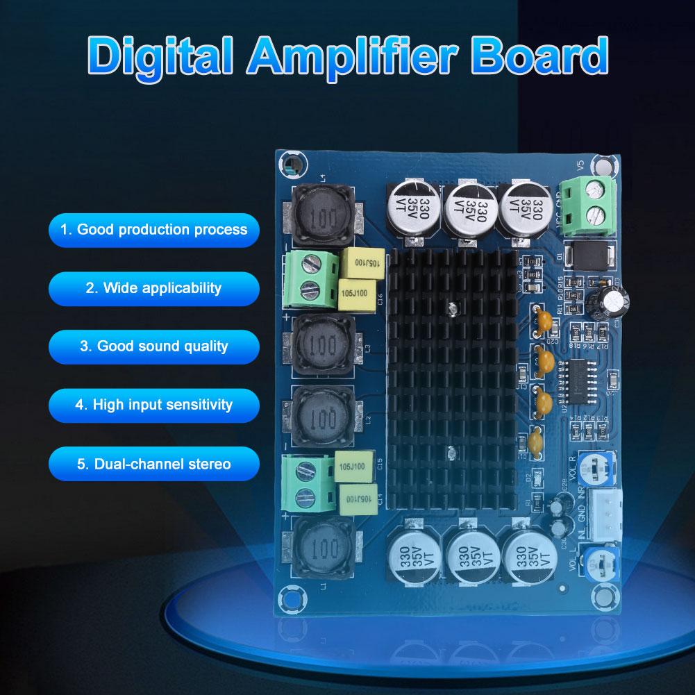 XH-M543 Digital Power Amplifier Module 2*120W Made In China TPA3116D2 DC 12-26V for Speaker Electronic DIY Kit