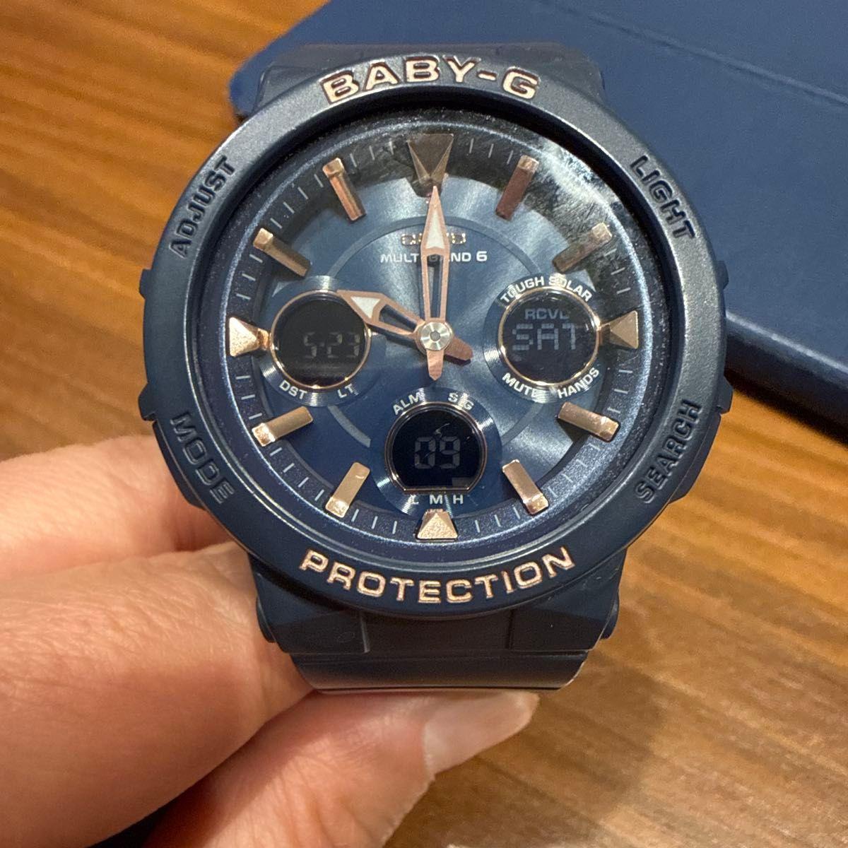 CASIO BABY-G BGA-2510 MULTI BAND 6 Radio Solar Watch Navy