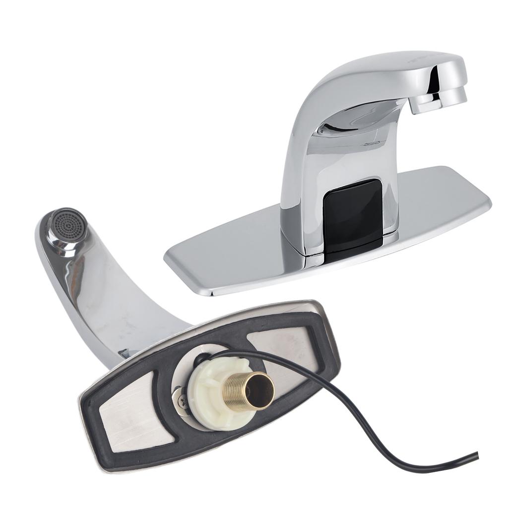 Sensor Water Tap Automatic Infrared Sensor Faucet Kitchen Bathroom Sink Cold Water Tap with Control Box Water Tap Water Faucet