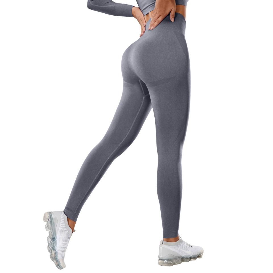 Leggings Donna KUTAPU Vita Alta 7/8 Con Tasche | Grigio Scuro XS | Per Yoga E Fitness | Morbido E Opaco