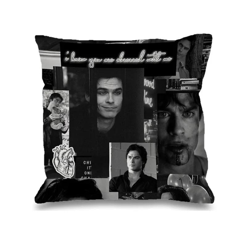 The Vampire Diaries Pillow Cases Decorative Cushions Cover For Sofa Car Decoration Pilow Covers Pillowcase 50X50 Custom Cushion