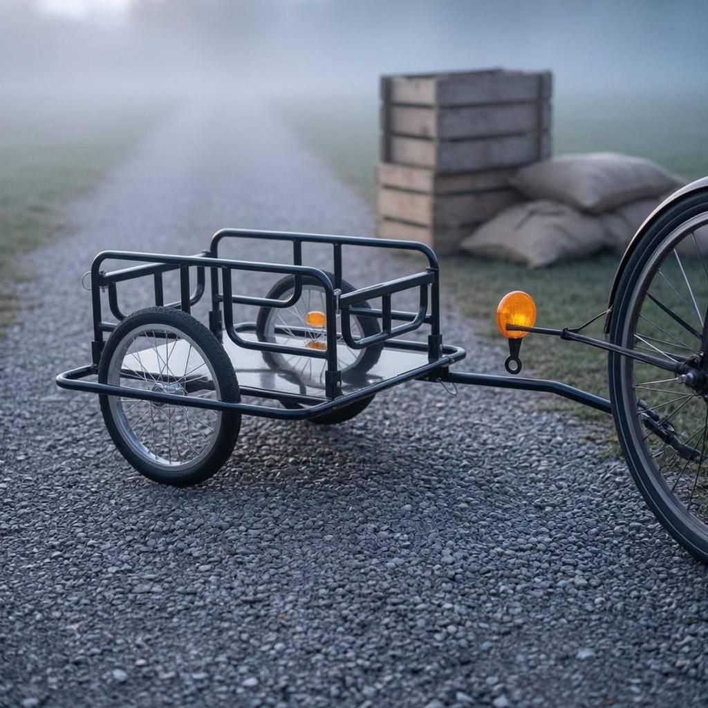 Pedal-Powered Freight Wagon Universal Hitch Rear Bike Hauling Safe