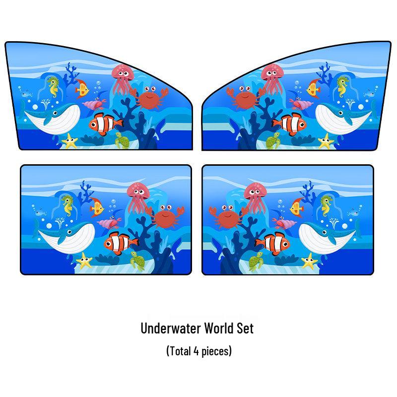 Magnetic Car Sunshade Curtains for Baby - Rear Seat Privacy & Sun Protection