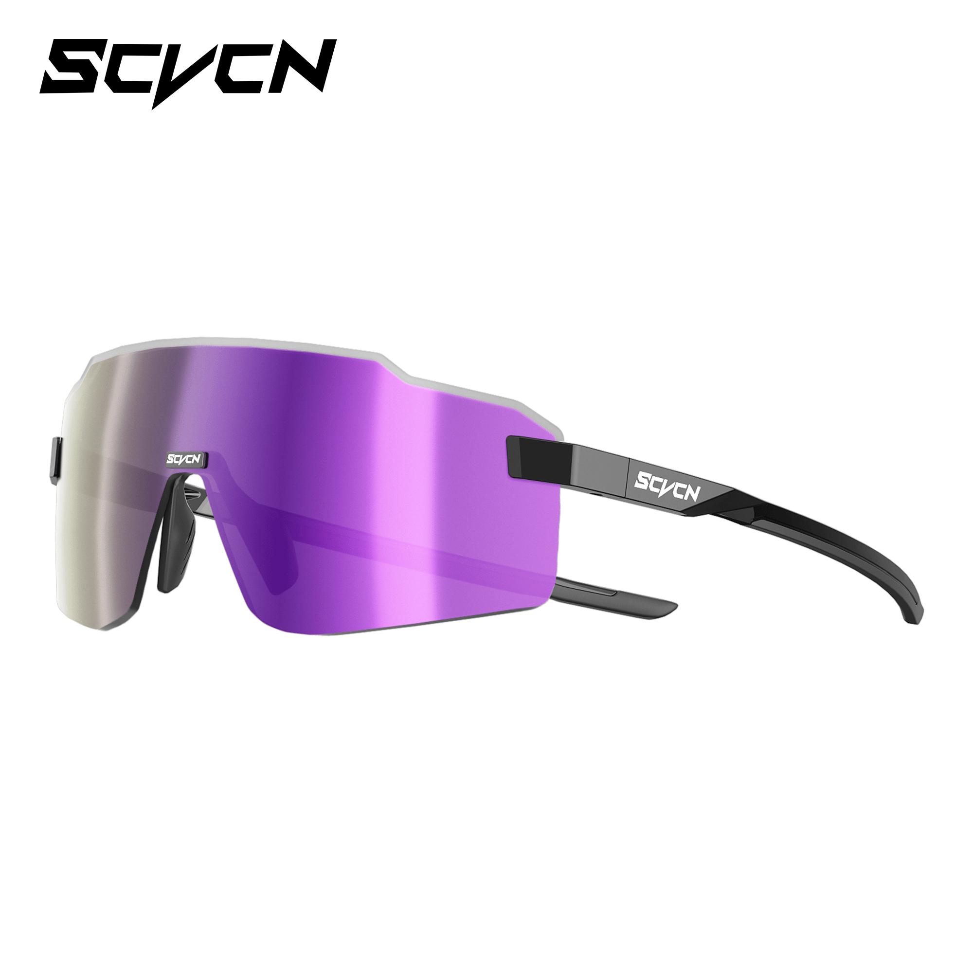 

SCVCN Color Photochromic Cycling Glasses Sunglasses for Men Cycling Road Mountain Bike Glasses and Women Casual Hiking Windproof