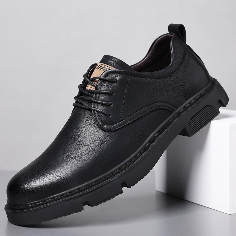 Men's Shoes New Men's Business Casual Leather Shoes Genuine Leather Tooling Shoes Trendy Fashion Board Shoes