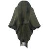 Poncho Châle Cape en Tricot avec Col en Fourrure et Franges pour Femme Vêtement d'Extérieur Chaud