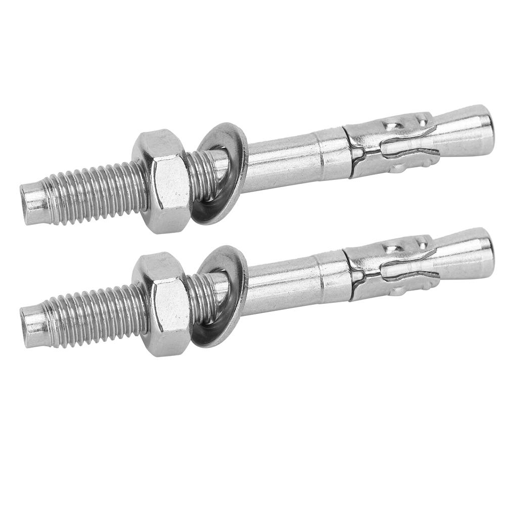 2Pcs Stainless Steel Setscrew Anchor Screw Expansion Bolt Piton Outdoor Climbing Equipment