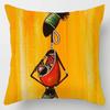 Abstract Oil Painting African Women Cushions Case Modern Abstract Art Decorative Pillows Case Sofa Seat Couch Thick Plush Pillow