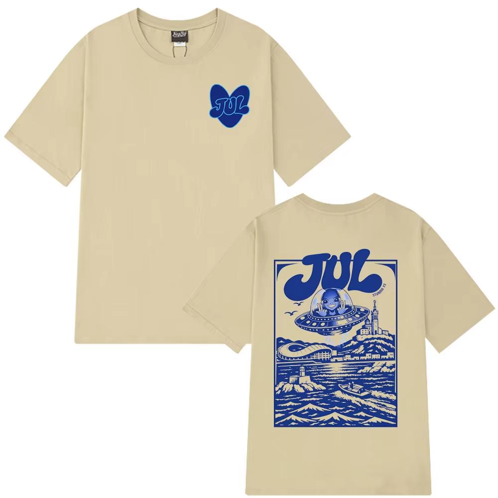 Rapper Jul Graphic T Shirt Men's Women Clothing Fashion T-shirts Casual Cotton Short Sleeve Oversized T-shirt