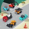 1:64 Alloy Engineering Car Set - 6-Piece Mini Pull-Back Toy for Kids