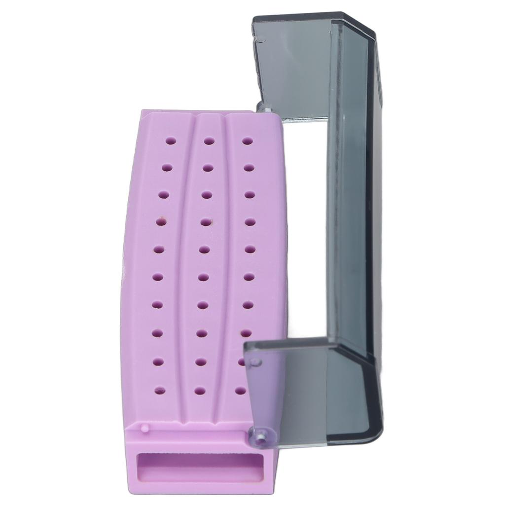 High Speed Burs Holder 30 Holes Dustproof High Temperature Portable Dental Bur Holder Box with Cover for Dental Clinics