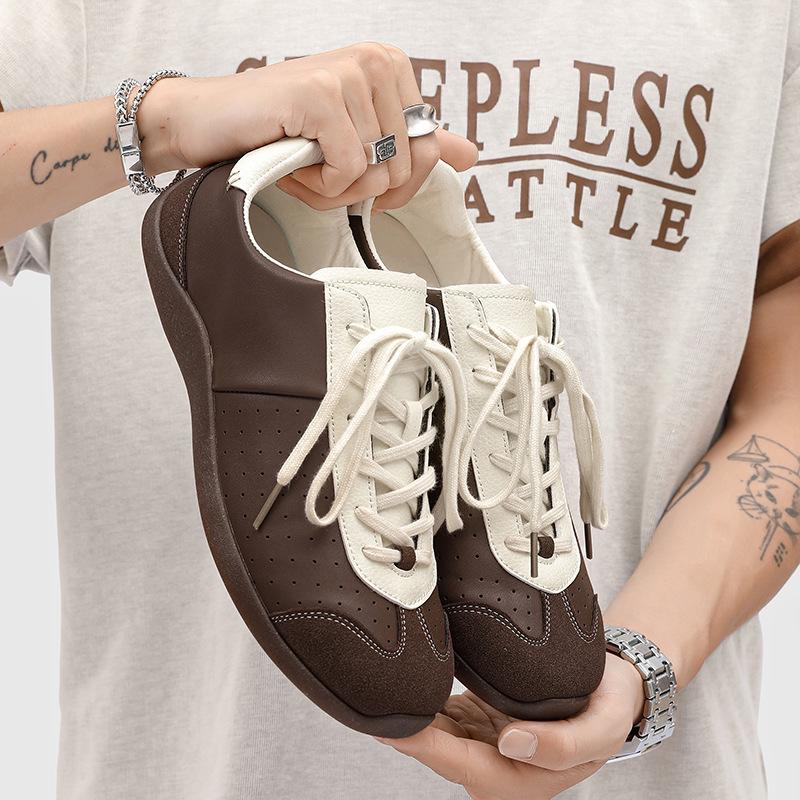 Men's Soft Sole Ballet Training Shoes: Colorblock Retro Casual Sports Trend NB61