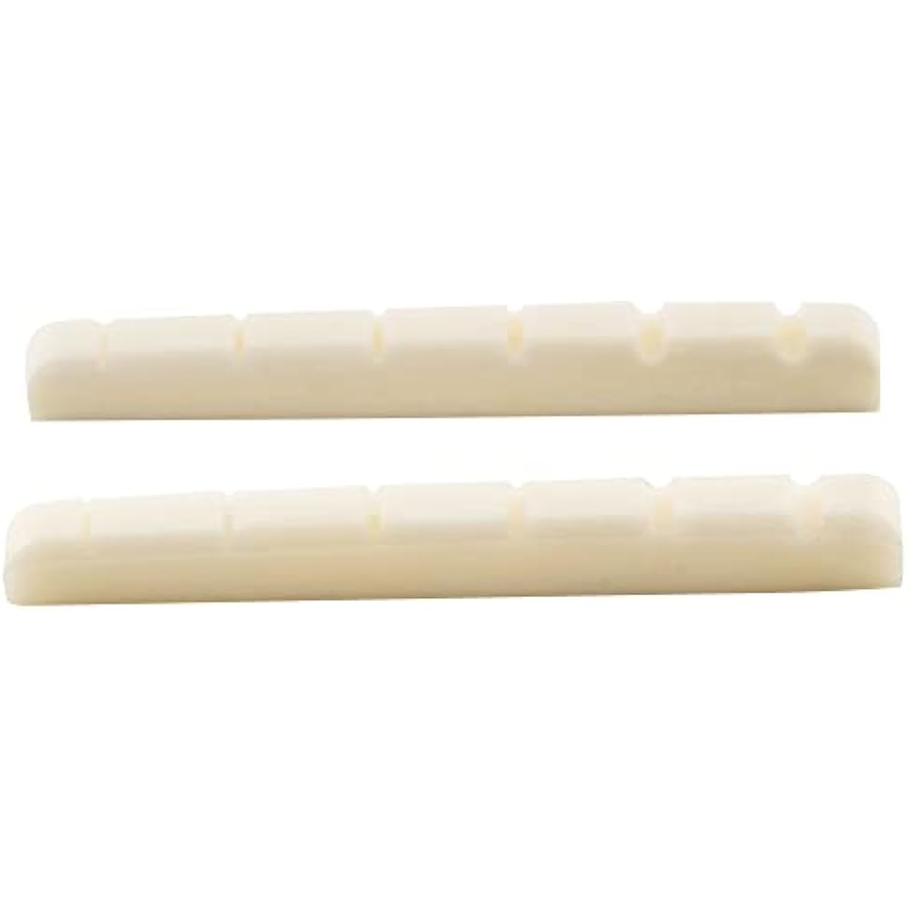 Musiclily 42mm Electric Guitar Ox Bone Nut Grooved Bone Nut Fender for Strat/Telecaster Guitars, ...