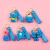 Disney Portachiavi Stitch con corna e cappello di Natale Portachiavi in PVC Carino Portachiavi di Natale per Decorazione Borsa Riempitivi per Calze Regalo