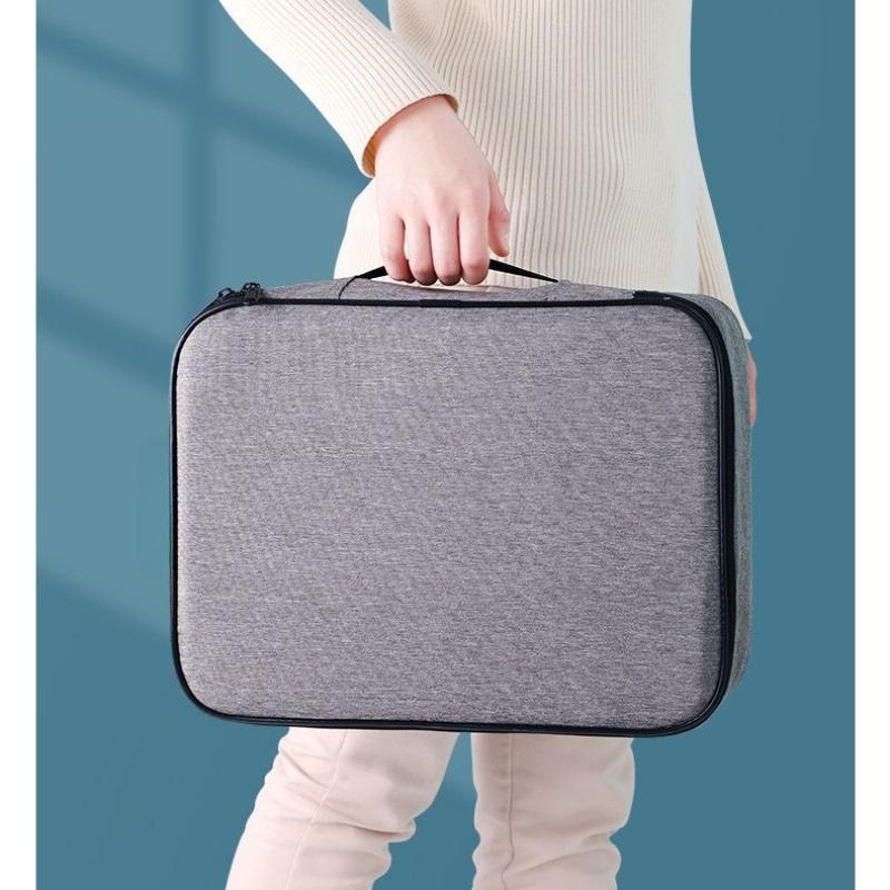 Home Multi-layer Document Organizer, Large Capacity, Multi-functional Storage Box, Certificate, Document, Passport Holder, Card Holder, Organizer Bag