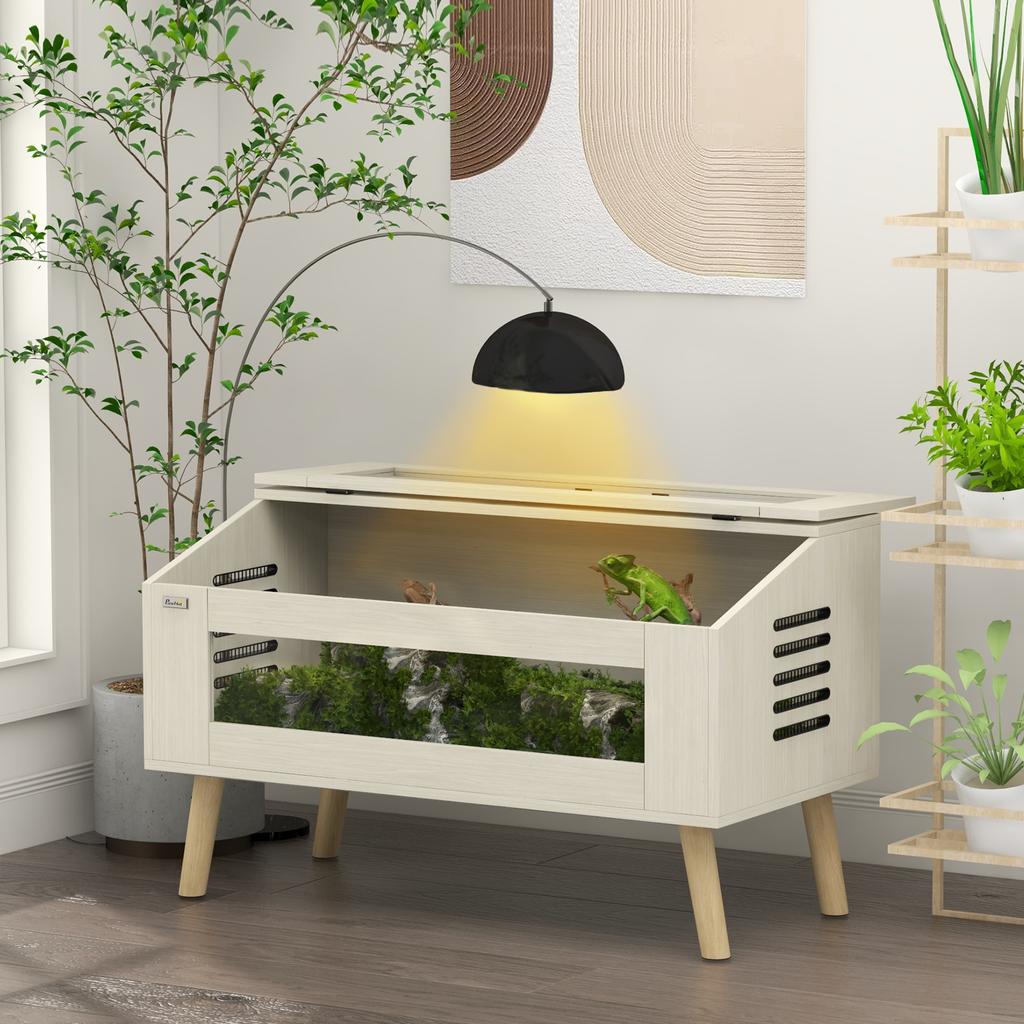 Terrarium 140L dla węży, jaszczurek, żab rogatych, kameleonów, chomików, myszoskoczków z okienkami ze szkła hartowanego