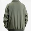 Spring Autumn Polo-neck Vintage Zipper Jacket Male Loose Casual All-match Outwear Coat Top