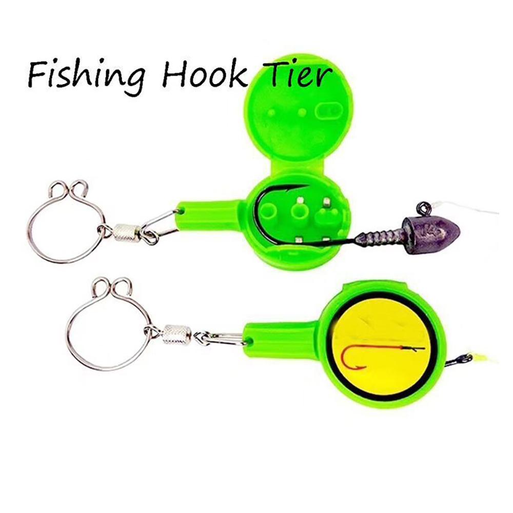 1PCS Fast Tie Nail Knotter Cutter Portable ABS Material Outdoor Activity Fishing Fish Hook Water Repellent Storage Fishing Tools