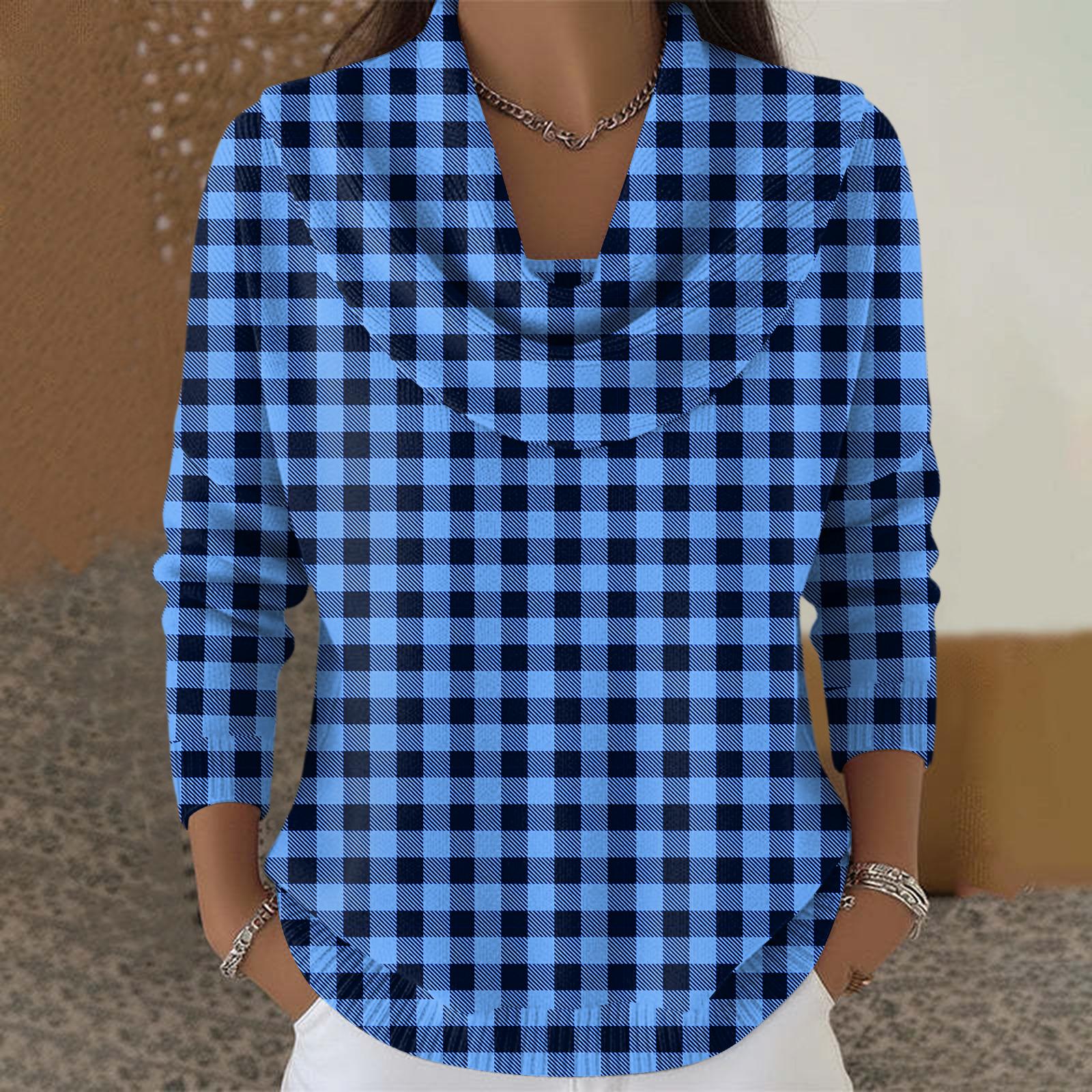 

Women s Casual And Fashionable Round Neck Long Sleeved Printed Top Sweater L