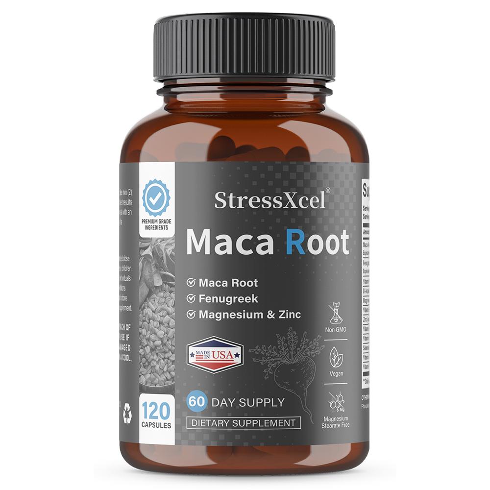 

Maca Root Extract Supplement, With Multivitamins, Fenugreek Extract, 120 Capsules 120 Capsules