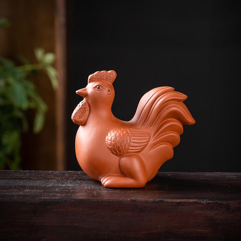 Purple Clay Zodiac Animal Horse Tea Pet Ornament – Cute, Creative Tea Table Dragon Mascot Decoration