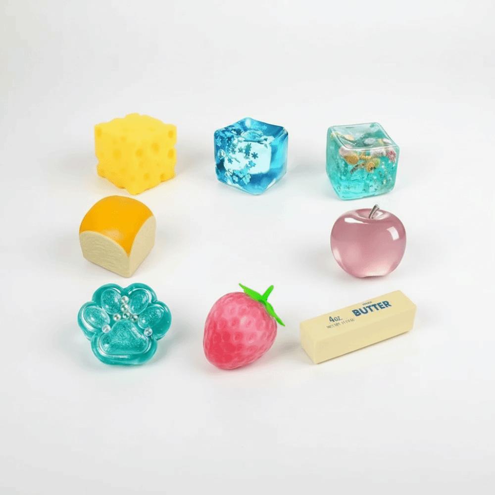 Butter Butter Squishy Toy Random Color Cheese Fidget Toy Bread Sensory Fidget Toy  Squeeze Play