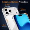 3 in 1 Case For iPhone 17 Pro Max/ 17 / 17 Pro 17 Air Case and 2 Pcs Tempered Glass Screen Protector +Soft Silicone Shockproof Bumper Cover