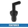 PCV-Ventil-Dichtring-Satz Abgas-Positivkurbelgehäuseentlüftungs-Fittings Nr. 1220410040 für Toyota Camry Sienna 1988-2002