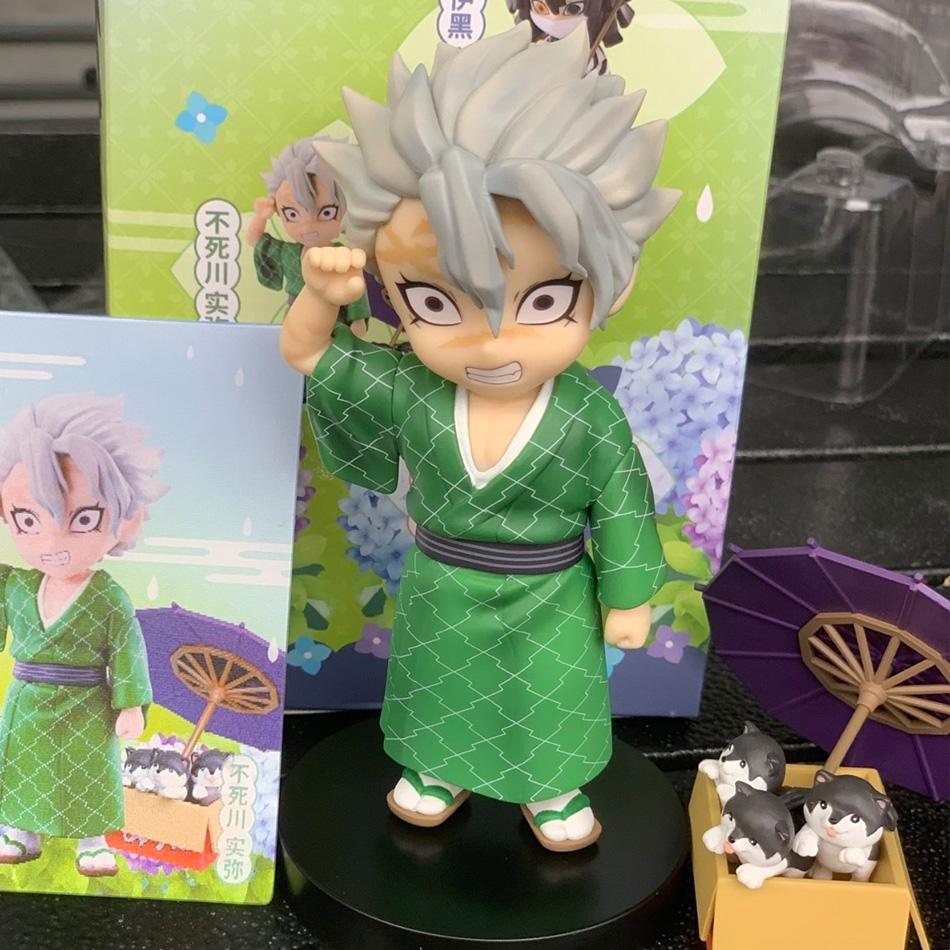 Genuine Blind Box Figure Plum Rain Series Kochou Shinobu Tomioka Giyuu Kanroji Mitsuri Mystery Box Figure Toy Gift