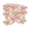 200pcs Cute Mix Sewing Wooden Button Flatback Snowflake Snowman Elk Hand Craft Accessories for Christmas DIY