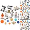 Space Rocket Satellite Model Set With Pvc Material For Kids Educational Science Toys