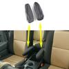 CarHome 2pcs Car Seat Armrest Cover Trim For Toyota FJ Cruiser 2007-2012 Carbon Fiber Leather Cushion Cover Armrest Protector NE
