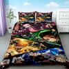 Bettbezug Anime Bettwäscheset Dämonentöter Druck Bettwäscheset Gemütlich Weich King Queen Twin Größe Geburtstagsgeschenk Schlafzimmerdekoration