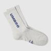 Essential Vertical Wording Crew Socks Light Grey (UQ323CSC91)
