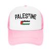 Palestine Flag  Mesh Baseball Caps Adult Fashion Sun Hat  Hat Adjustable Summer Trucker Hat