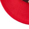 (One Size, Red) Western Cowboy Hat for Women Men Bohemian Cowgirl Hat with Beads Trim Outdoor Sun Hat