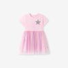 Little Maven Girls Short Sleeve Tulle Dress Cute Princess Style Kids