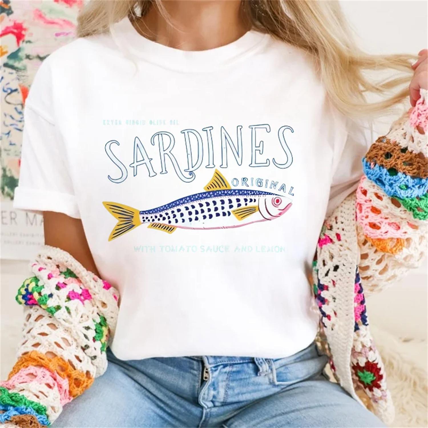 

Seafood Printed Pattern 90s New Women s T-Shirt Summer Casual Harajuku Street Fashion Fun Style Cartoon Clothing Top T-Shirt XXXXXL