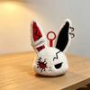 Dark Style Rabbit Plush Keychain Cute Rabbit Toy Stylish Keyrings Pendant Accessory For Bag Keys And Home Decors