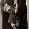M~3XL Cosplay Costume 4pcs Sets Sexy Student Wear Cos Uniform Temptation Jk Short Skirt Uniform Suit
