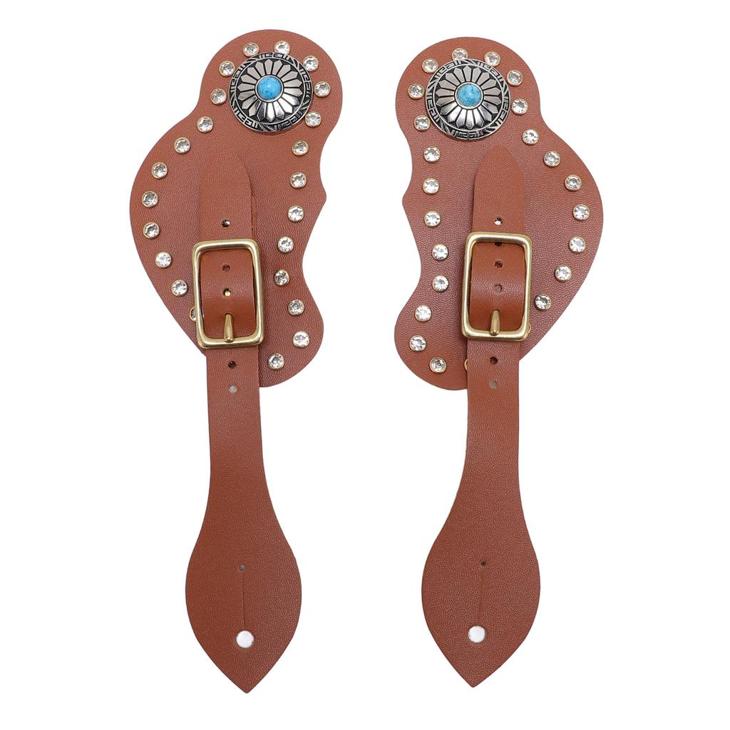 Set di speroni da 2 Pezzi Attrezzatura per Stivali da Cowboy Equestri Regolabile Accessori Western Rodeo Pascolo