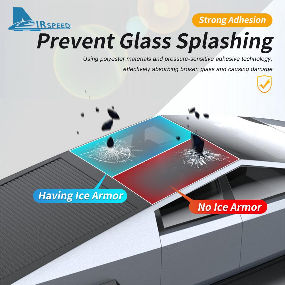 TPU Ice Armor Pre-Cut Sunroof Protection Film for Tesla Cybertruck 2025 2025-Up Car PPF Heat Insulation Anti Rusting Accessories
