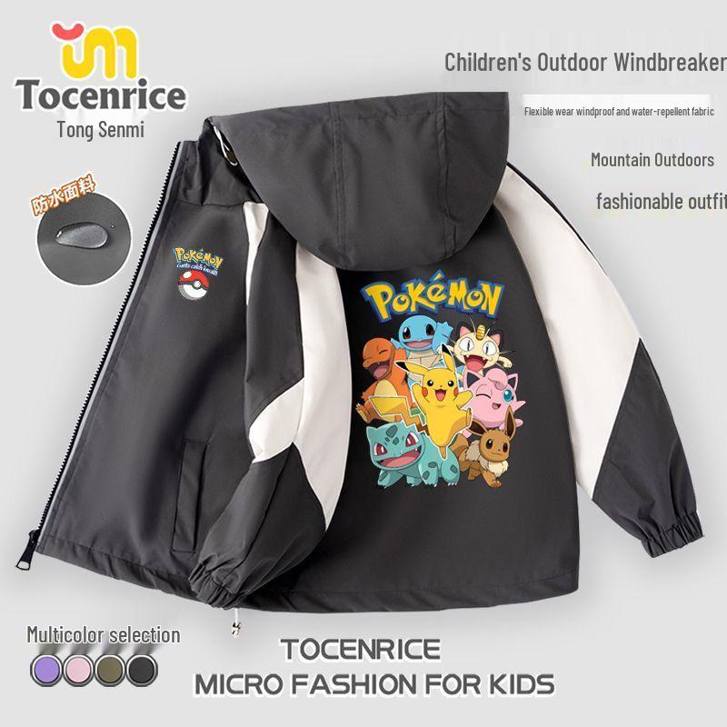 

Детская флисовая толстовка с капюшоном Pokemon - Стильная весенне-осенняя модель для мальчиков 150cm