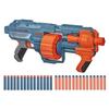 Manuální blaster Nerf Elite 2.0 Shockwave RD-15 je dodáván s 30 oficiálními šipkami vybavenými rotujícím bubnem na 15 ran a taktickou lištou Pump Action Slam.