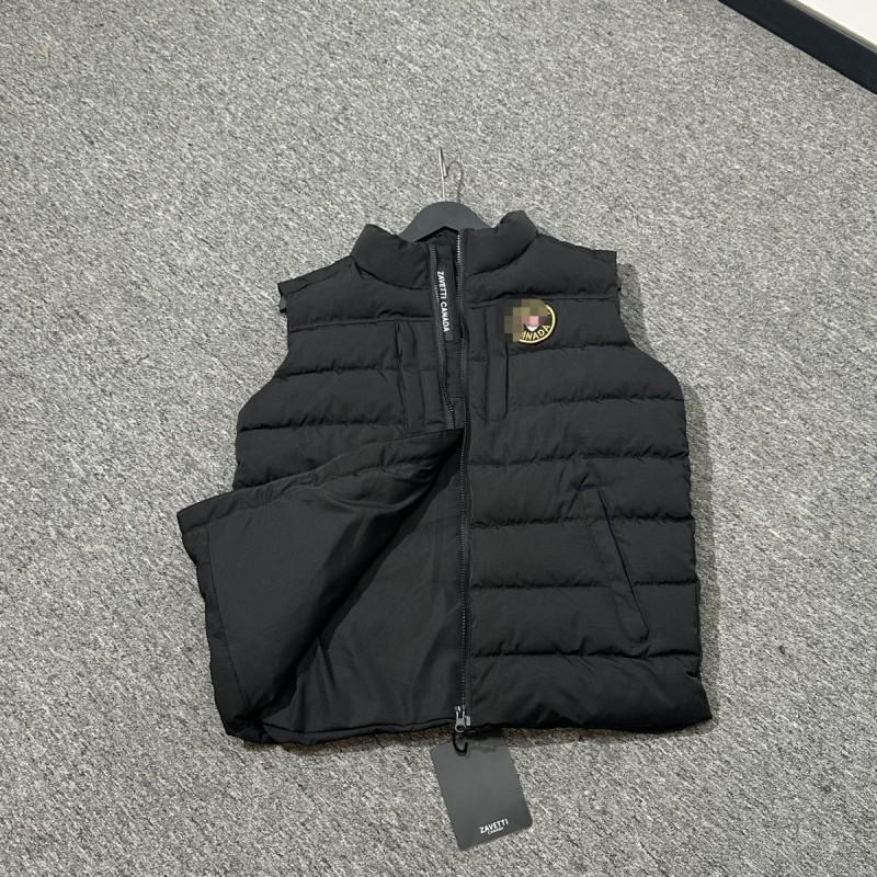 ZAVETTI Mens Stand Collar Puffer Vest