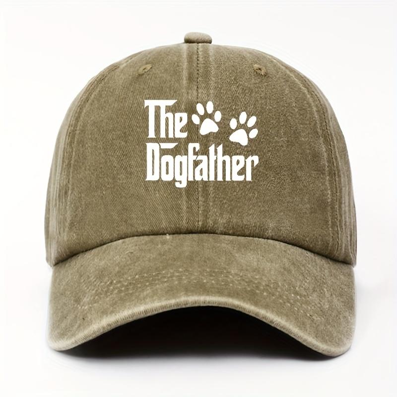 Printed baseball cap with Dog Dad design a simple and stylish choice for dog lovers Made of comfortable fabric